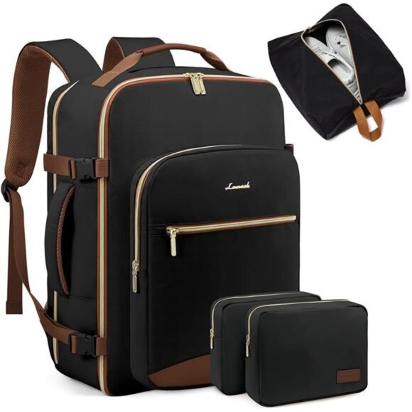 40L Large Travel Backpack for Women Men, 17 Inch Carry on Backpack for Traveling - Picture 1 of 7